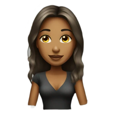 Rich millionaire girl sticker