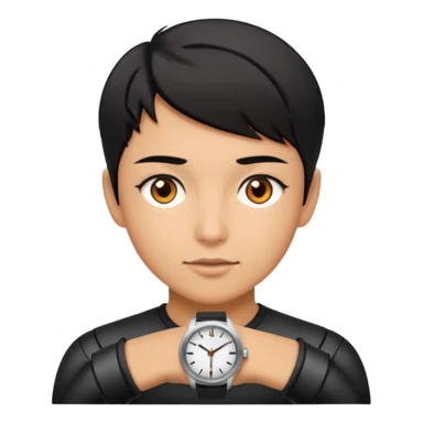 future Explorer with futuristic watch sticker