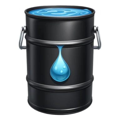 oil sludge in barrel  sticker