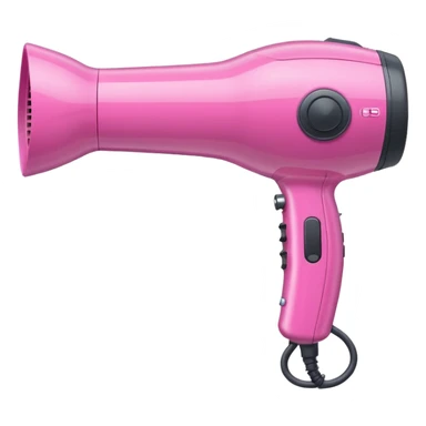 pink hair dryer sticker