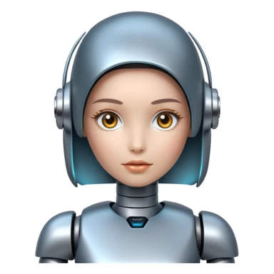 girl ai robot sticker
