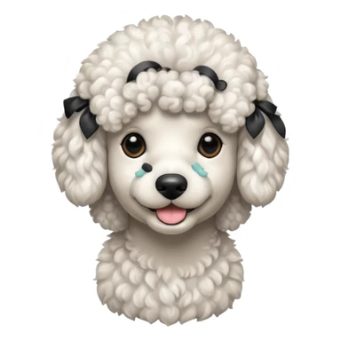 Perro poddle sticker