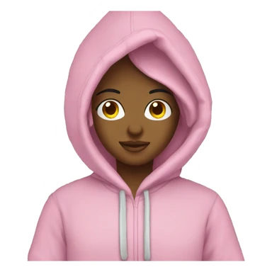 Pink Palm Puff Hoodie sticker