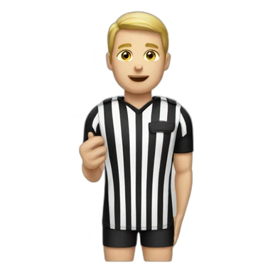 referee american football sticker
