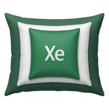 excel spreadsheet on a pillow sticker