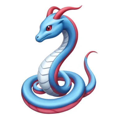 Milotic-Dragonair-Fakémon-hybrid-creature (full body)  sticker