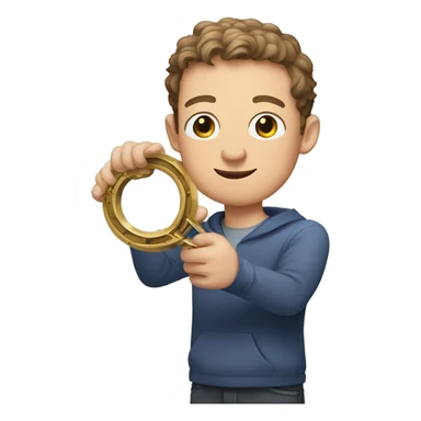 Mark zuckerberg holding detective loop sticker