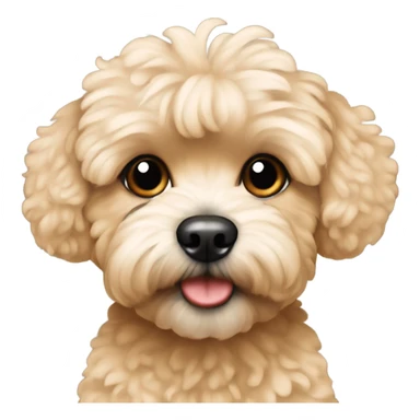 Black and tan maltipoo sticker