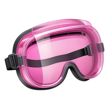 protective welding glasses with pink lenses and side shields, safety eyewear sticker