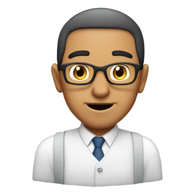 arab geek no glasses hearing aid sticker