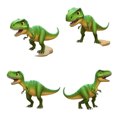 Dinosaures qui mange des pieds sticker