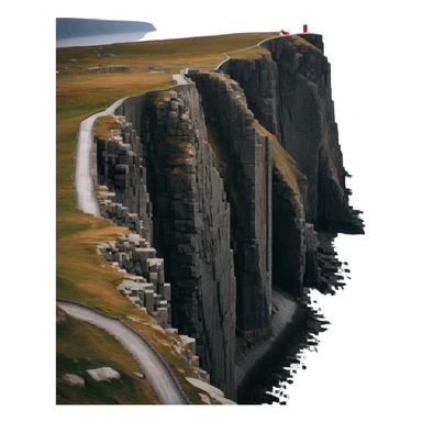 North Cape Nordkapp Norway with dramatic cliff over sea sticker