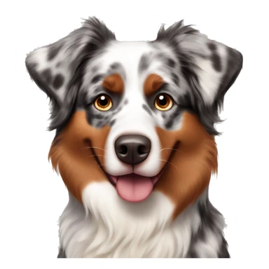Red merle Australian shepherd sticker