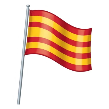 bandeira da Catalunha estilo emoji whatsapp sticker