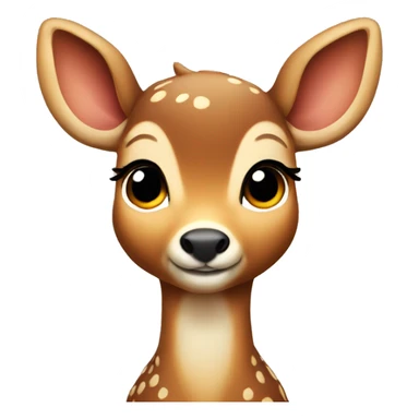 cute bambi-like deer sticker