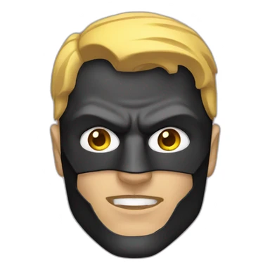 Batman Mask with total White eyes sticker
