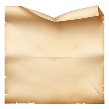 Survivor folded parchment paper sticker