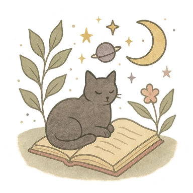 A gentle, poetic digital illustration in the style of “Jardim da Ju”. The scene blends nature, cosmos and tenderness — hand-drawn lines, soft textures, and muted pastel tones (sage green, lilac, rose, cream). Elements like leaves, stars, cats, books, and celestial details coexist naturally. The mood is magical yet grounded, evoking sensitivity, reflection, and quiet intelligence. The lighting is warm and dreamy, with delicate sparkles and organic shapes. Artistic style: watercolor + fine line art, minimal, elegant, emotional and intimate.


(use conforme a IA utilizada)

Mood: magical realism, soft light, emotional, feminine, intellectual

Style keywords: watercolor, fine ink lines, pastel tones, digital illustration, cozy, slow aesthetic, minimal poetic composition

Colors: #9BA48A (verde sálvia), #E6B7B1 (rosa suave), #D0C3CC (lavanda névoa), #F6F1E7 (papel de chá), #2D2D2F (grafite noturno)

Objects recorrentes: folhas, flores, livros, chá, gatos, estrelas, constelações, velas, mãos, janelas abertas, estufas, estantes, sementes, instrumentos musicais

Emoção central: sensibilidade lúcida — calma, introspectiva e real sticker