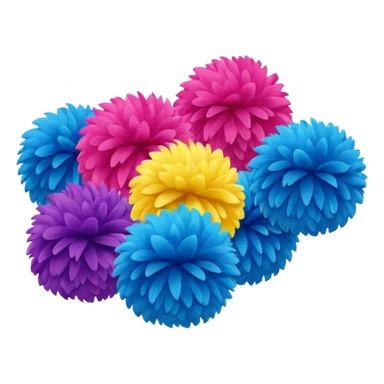 cheering poms sticker