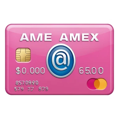 Pink amex sticker