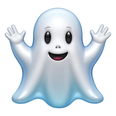   jeff koons style inflatable ghost sticker