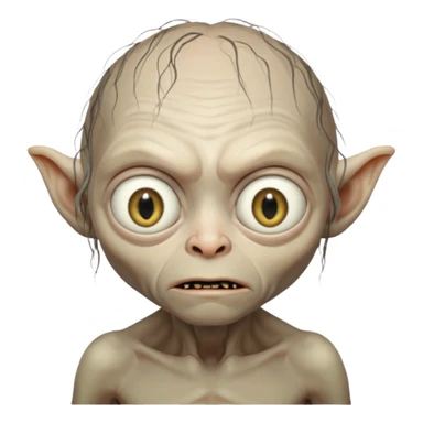 Gollum from the lord of the rings  sticker