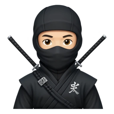 Ninja with MB written on it sticker