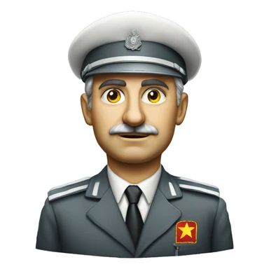 soviet engineer diplomat full scale photoealistic serious sticker