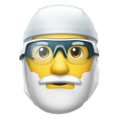 safety glasses with hairnet sticker