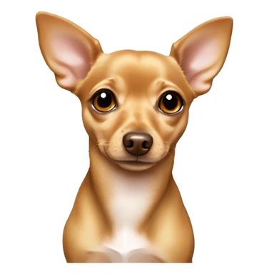 Fawn colored chiweenie with hazel eyes sticker