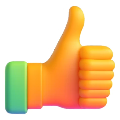 streaming video with thumbs up sticker