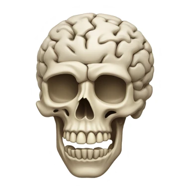 the brain-blowing skull sticker