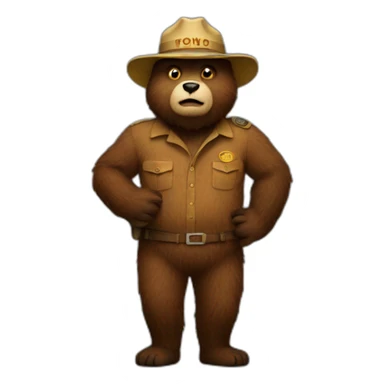smokey bear sticker
