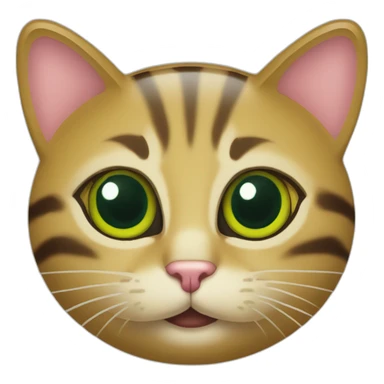 Poubelle verte chat sticker