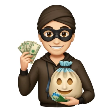 Ladrón de caricatura sticker