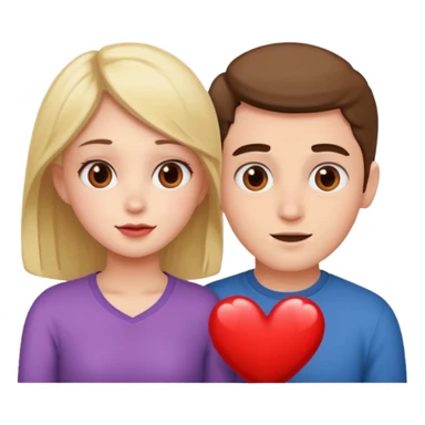 girl giving heart eyes to her bf sticker