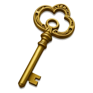 🗝️ Antique key but gold sticker