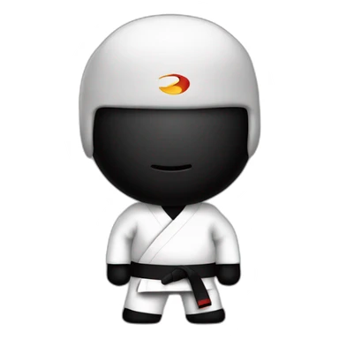 Ceinture noir de karate sticker