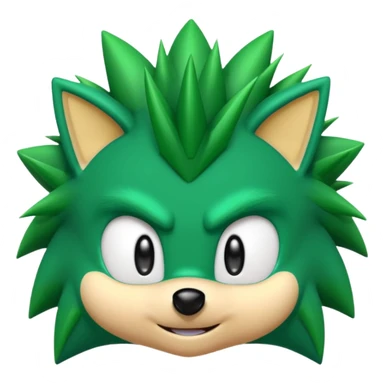 yeşil sonic sticker