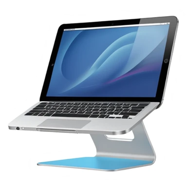 laptop stand white sticker