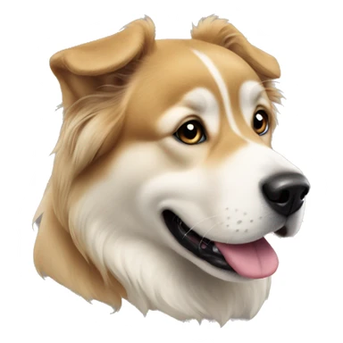 Black Golden retriever Siberian husky mix sticker