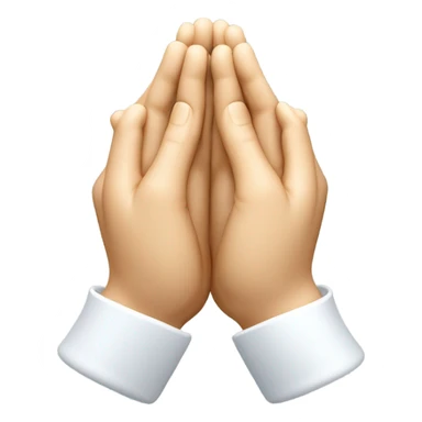 3d fold hand - namaste emoji sticker