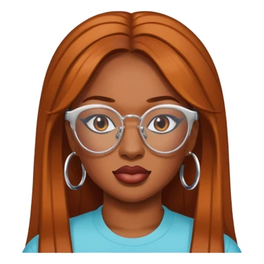 Megan Thee Stallion wear glasses sticker
