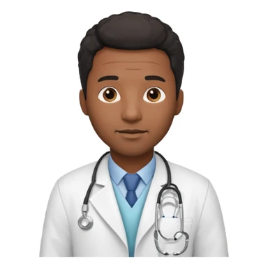 Black Male Doctor sticker