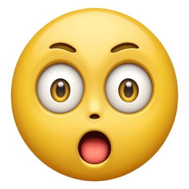 Create a Shock reaction emoji for a new social media app sticker