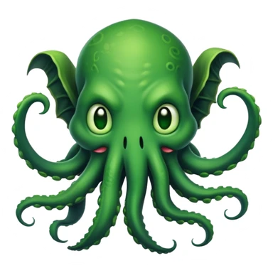 cute smiling Cthulhu sticker