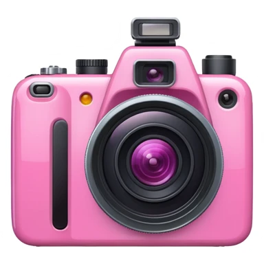 Camera in pink colour sticker