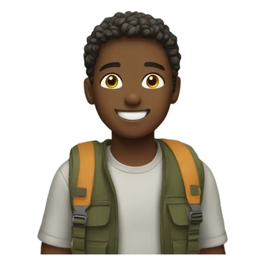 boys enjoying day outdoors sticker