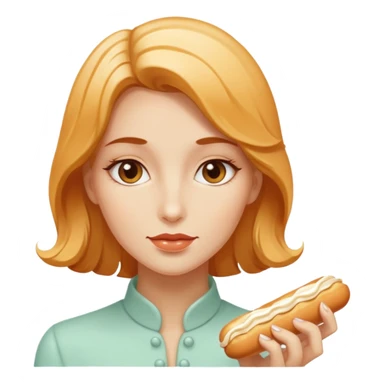 Female and Butterscotch éclair combined  sticker
