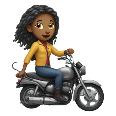 Girl riding a rat sticker